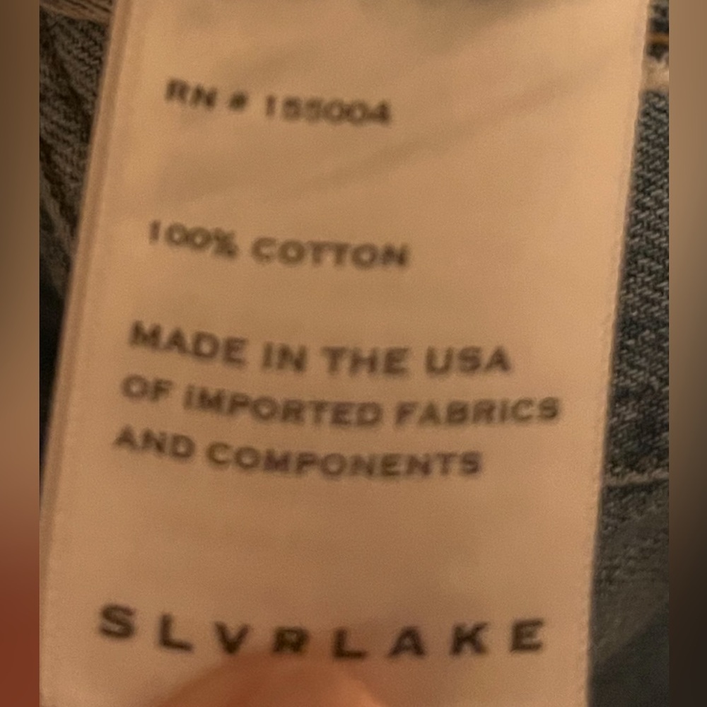 SLVRLAKE Blue Acid Wash Denim Jeans - Picture 5 of 6